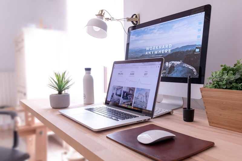 Shopify admin dashboard on a laptop screen