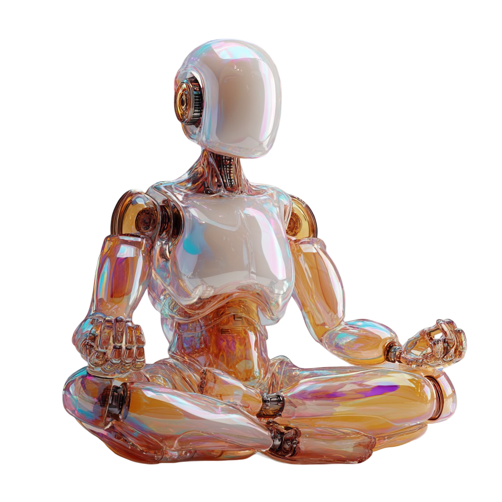 Robot meditating