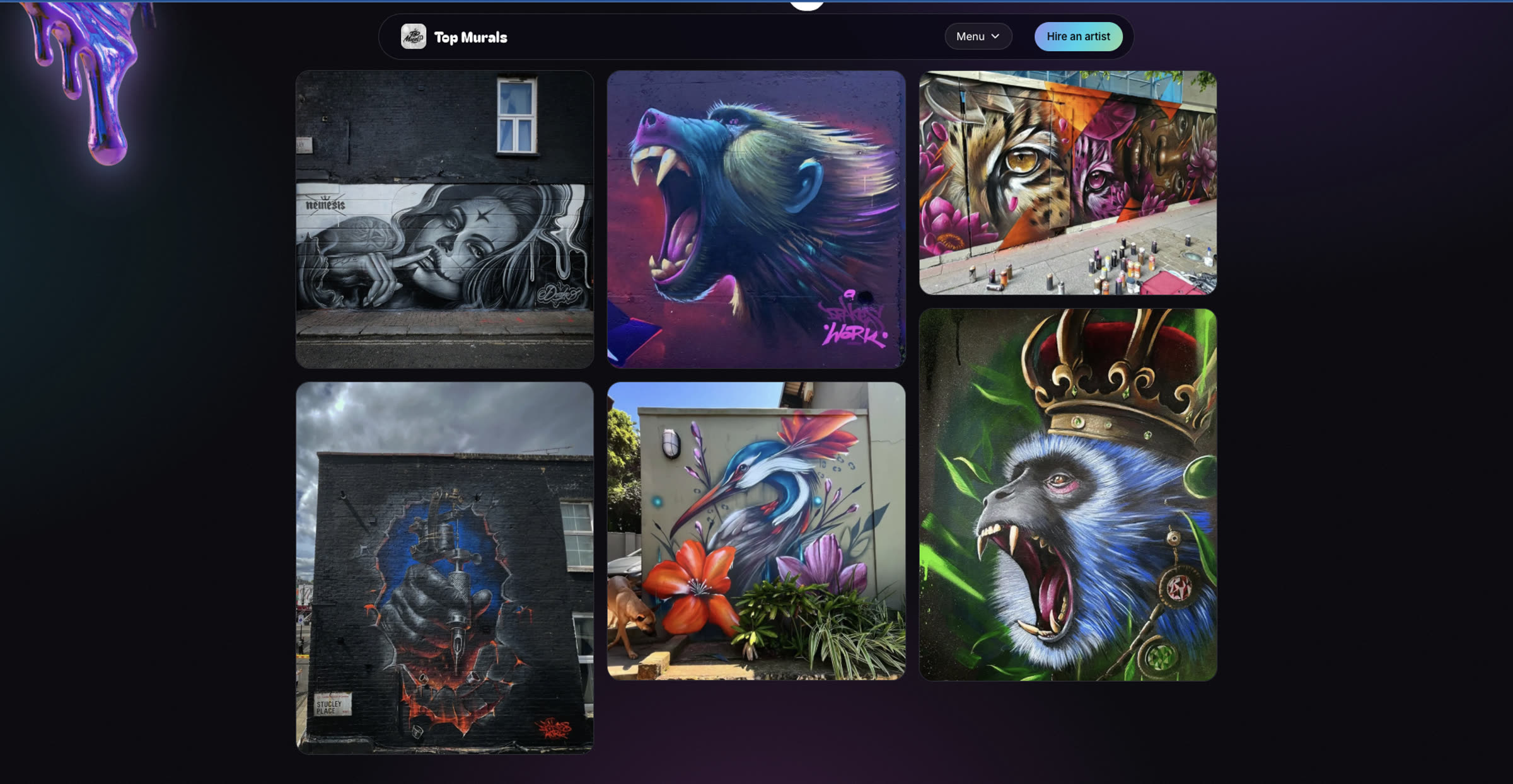 Top Murals website gallery